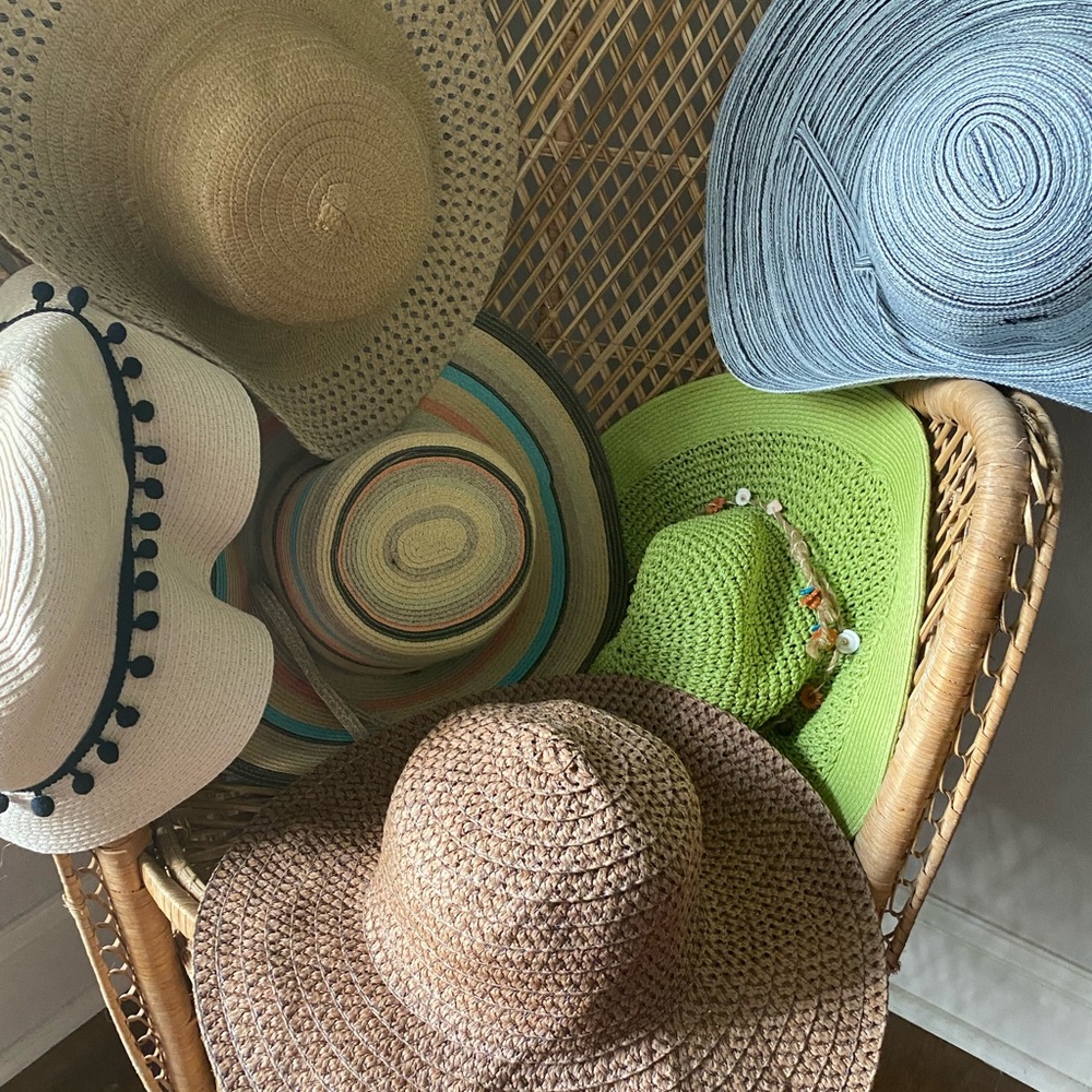 Beach hats. Various colors.